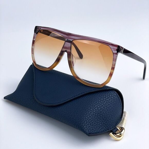 NEW Loewe LW4001F FILIPA 83V Purple Stripe Multicolour Shield Women Sunglasses